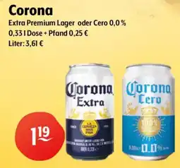 Getränke Hoffmann Corona Extra Premium Lager oder Cero 0,0 % Angebot