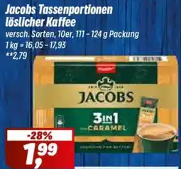 Simmel Jacobs Tassenportionen löslicher Kaffee Angebot