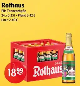 Getränke Hoffmann Rothaus Pils Tannenzäpfle Angebot