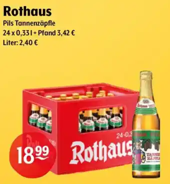 Getränke Hoffmann Rothaus Pils Tannenzäpfle Angebot