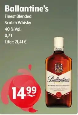 Getränke Hoffmann Ballantines Finest Blended Scotch Whisky Angebot