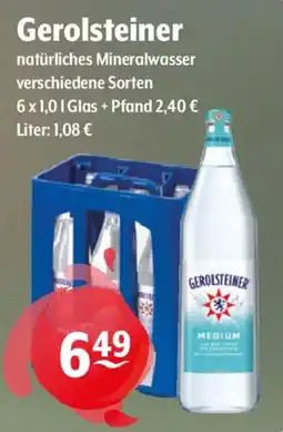 Getränke Hoffmann Gerolsteiner natürliches Mineralwasser Angebot