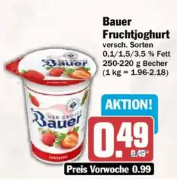 AEZ Bauer Fruchtjoghurt Angebot