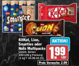 AEZ KitKat, Lion, Smarties oder Nuts Multipacks Angebot