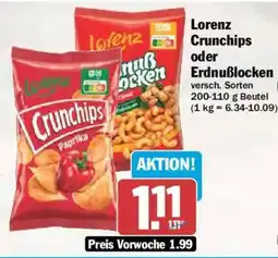AEZ Lorenz Crunchips oder Erdnussblocken Angebot
