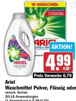 AEZ Ariel Waschmittel Pulver, Flüssig oder versch. Sorten Angebot