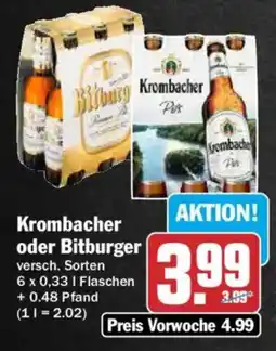 AEZ Krombacher oder Bitburger Angebot