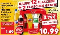 Kaufland Coca-cola, fanta, sprite mezzo mix erfrischungsgetränke Angebot