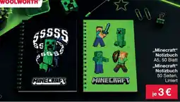 Woolworth „Minecraft“ Notizbuch Angebot