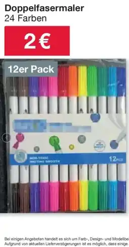 Woolworth Doppelfasermaler Angebot