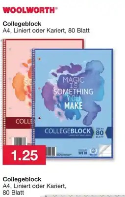 Woolworth WOOLWORTH® Collegeblock Angebot