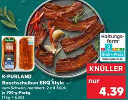 Kaufland K-purland Bauchscheiben BBQ Style Angebot