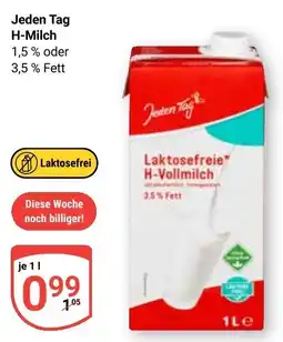Globus Jeden Tag Laktosefreie H-Vollmilch Angebot