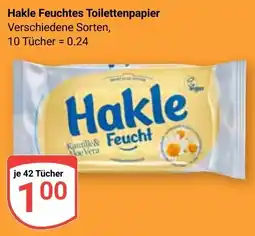 Globus Hakle Feuchtes Toilettenpapier Angebot