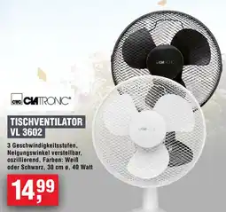 Handelshof CLATRONIC TISCHVENTILATOR VL 3602 Angebot