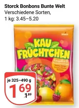 Globus Storck Bonbons Bunte Welt Angebot