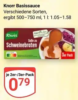 Globus Knorr Basissauce Angebot