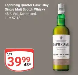 Globus Laphroaig Quarter Cask Islay Single Malt Scotch Whisky Angebot