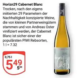 Globus Horiz29 Cabernet Blanc Angebot