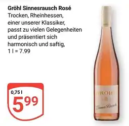 Globus Gröhl Sinnerauch Rosé Angebot