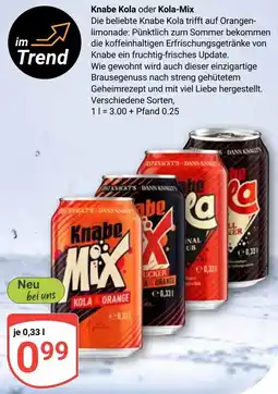 Globus Knabe Kola oder Kola-Mix Angebot