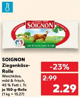 Kaufland SOIGNON Ziegenkäse Rolle Angebot