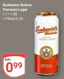 Globus Budweiser Budvar Premium Lager Angebot