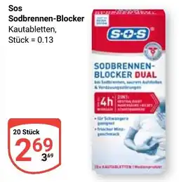 Globus Sos Sodbrennen-Blocker Kautabletten Angebot