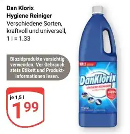 Globus Dan Klorix Hygiene Reiniger Angebot