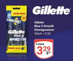 Globus Gillette Blue 3 Einwegrasierer Angebot