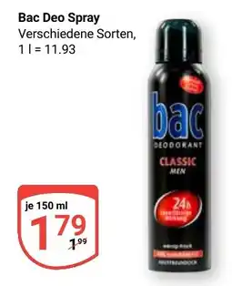 Globus Bac Deo Spray Angebot