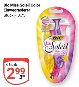 Globus Bic Miss Soleil Color Einwegrasierer Angebot