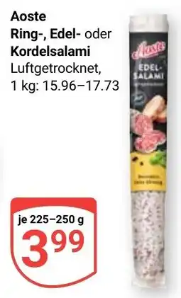 Globus Aoste Edel-Salami Angebot