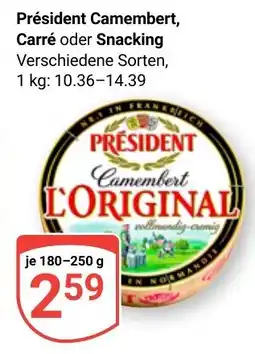 Globus Präsident Camembert Angebot