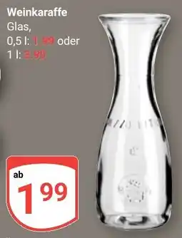 Globus Weinkaraffe Glas Angebot