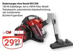 Globus Clatronic Bodensauger ohne Beutel BS1308 Angebot