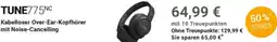 Globus JBL TUNE775NC Kabelloser Over-Ear-Kopfhörer mit Noise-Cancelling Angebot