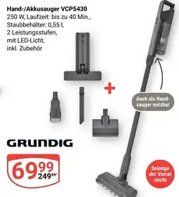 Globus Grundig Hand-/Akkusauger VCP5430 Angebot