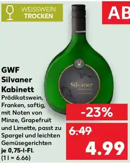 Kaufland GWF Silvaner Kabinett Angebot