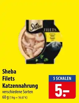 Famila Nord Ost Sheba Filets Katzenfutter Angebot