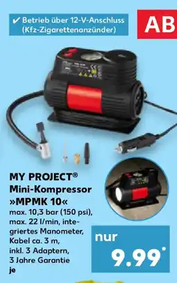 Kaufland MY PROJECT Mini-Kompressor MPMK 10 Angebot