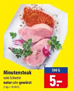 Famila Nord Ost Minutensteak vom Schwein Angebot