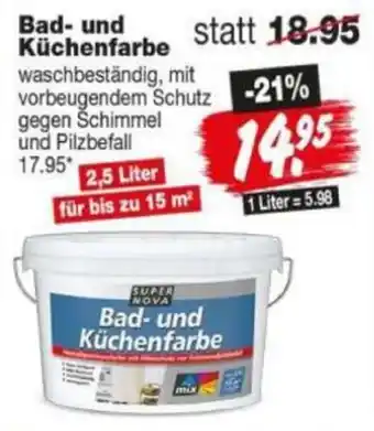 Repo Markt SUPER NOVA Bad- und Küchenfarbe Angebot