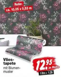 Repo Markt Vlies-tapete mit Blumen-muster Angebot