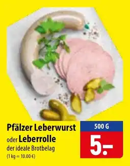 Famila Nord Ost Pfälzer Leberwurst oder Leberrolle Angebot
