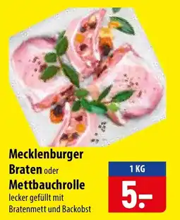 Famila Nord Ost Mecklenburger Braten oder Mettbauchrolle Angebot