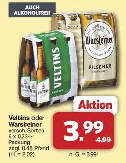Famila Nord West Veltlins oder Warsteiner Angebot