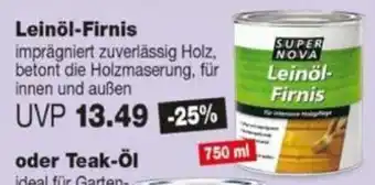 Repo Markt SUPER NOVA Leinöl-Firnis Angebot