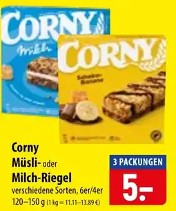 Famila Nord Ost Corny Müsl- oder Milch-Riegel Angebot