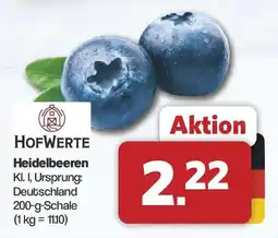 Famila Nord West HOFWERTE Heidelbeeren Angebot